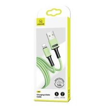Kaabel Usams SJ434USB02 U52 USB-A-Lightning, 2 A, 1 m, roheline