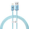 Kaabel Baseus Crystal Shine CAJY001103, USB - Lightning, 2.4 A, 1.2 m, sinine