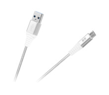 Kaabel Rebel USB - Micro USB, 1 m, valge