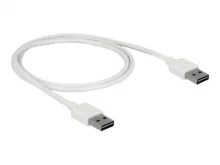 Kaabel Delock 85193 USB 2.0 A tüüp, 1 m, valge