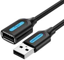 Pikenduskaabel Vention CBIBF USB 2.0 A male to female, 1 m, must