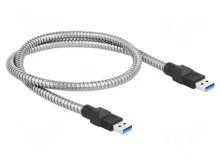 Kaabel DeLOCK 86774 USB 3.2 Gen 1 Type-A, 0,5 m, hõbe