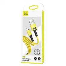 Kaabel Usams U52 USB-A - Micro USB, 10W, 1 m, kollane