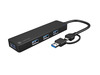 USB 3.0 jagaja Natec Mayfly, 4-Port, must