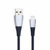 Kaabel Just Mobile ZinCable, 1,5 m, must/hõbedane