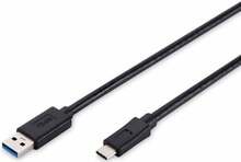 Kaabel Assmann AK-300136-010-S, USB 2.0, 1 m, must