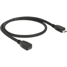 Kaabli pikendus Delock 83567 USB 2.0 Micro-B, 0,5 m
