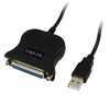 Adapter Logilink USB 2.0, 1.8 m, USB A male - DB25, must