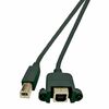 Kaabel MicroConnect USB-B - USB-B, 1,8 m, roheline