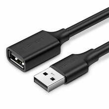 Pikenduskaabel UGREEN US103 USB 2.0, 3 m, must