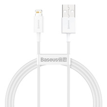 Kaabel Baseus CALYS-A02, USB - Lightning, 2.4 A, 1 m, valge