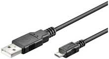 Kaabel Microconnect USBABMICRO18, USB 2.0, 1.8 m, must