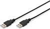 Kaabel Digitus AK-300101-010-S, USB 2.0, 1 m, must