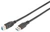 Kaabel Digitus AK-300115-018-S, USB 3.2 Gen 1, 1,8 m, must