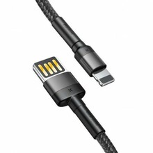 Kaabel Baseus Cafule, USB to Lightning, 2.4 A, 1 m, hall/must