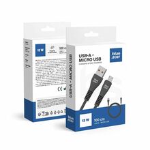 USB kaabel Blue Star DC99M USB A - Micro USB, 2 A, 1 m, must