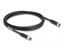 Kaabel DeLock M8, 3 kontaktiga, 2 m, PUR (TPU)