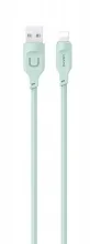 Kaabel Usams SJ565USB04 USB-A-Lightning, 2,4 A, 1,2 m, roheline