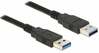 Kaabel Delock USB 3.0, 1m, must