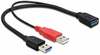 Kaabel Delock USB 3.0 Y, 0.3 m, must