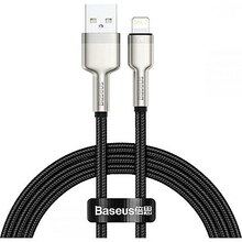 USB-kaabel Baseus CALJK-A01, USB - Lightning, 2.4 A, 1 m, must