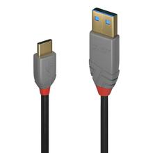 Kaabel Lindy 36885 USB-A, 0,5 m, must