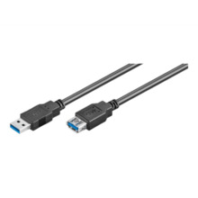 USB 3.0 pikenduskaabel Goobay, 5 m, must