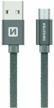 Kaabel Swissten, Micro USB, 200 cm, hall