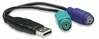 Adapter Manhattan USB, PS/2, 0.15 m, must