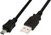 Kaabel Assmann AK-300130-030-S, USB 2.0 A - Mini USB B, 3 m, must