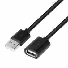 Pikendusjuhe TB USB AM-AF, 1.8 m, must