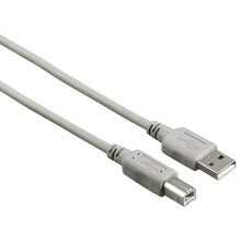 Kaabel Hama USB A-B, 1,5 m, must