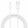 Kaabel Baseus CALYS-C02, USB - Lightning, 2.4 A, 2 m, valge