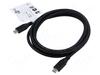 Kaabel Goobay USB-C USB4, 2 m, must