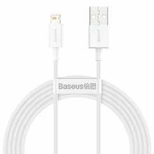 Kaabel Baseus CALYS-C02, USB - Lightning, 2.4 A, 2 m, valge