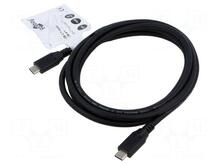 Kaabel Goobay USB-C USB4, 2 m, must