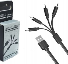 Kaabel Liibateries Usb-C 4in1, 19 cm
