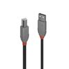 USB kaabel Lindy 36673, USB 2.0 A male to B male, 2 m, must