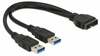 Kaabel Delock 83910, USB 3.0, 0.25 m, must