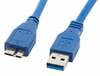 Kaabel Lanberg CA-US3M-10CC-0005-B, USB 3.0 A male - Micro USB 3.0 B male, 0.5 m, sinine