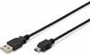 Kaabel Assmann AK-300108-010-S, USB 2.0 A - Mini USB, 1 m
