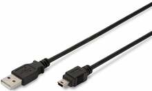 Kaabel Assmann AK-300108-010-S, USB 2.0 A - Mini USB, 1 m
