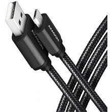 Kaabel Axagon BUMM-AM20AB, Micro USB/USB-A, 200 cm, must