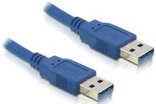 Kaabel Delock 82536, USB 3.0 A male, 3 m, sinine
