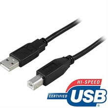 Kaabel Deltaco USB-210S, USB-A, 1 m, must