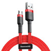 Kaabel Baseus CAMKLF-B09, Micro USB, 2.4 A, 1 m, punane