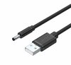 Kaabel Unitek Y-C495BK, USB-A - DC 3.5 mm, 1 m, must