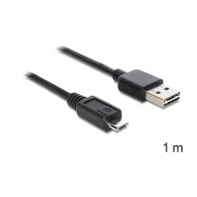 Kaabel Delock EASY-USB USB 2.0-A - Micro-B, 1 m, must