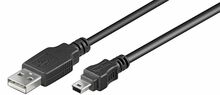 Kaabel Goobay 50767, USB-A - mini-USB, 1.8 m, must