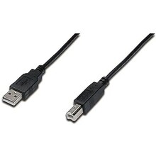 Kaabel Assmann AK-300102-018-S, USB 2.0 A, USB 2.0 B, 1.8 m, must